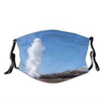yanfind Volcanic Geyser Sky Reykjavik Eruptions Iceland Geology Types Geyser Dust Washable Reusable Filter and Reusable Mouth Warm Windproof Cotton Face