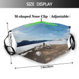 yanfind Europe Range Landscape Tranquility Lifestyles Warm Hiking Scene Snow Snowcapped Young Southern Dust Washable Reusable Filter and Reusable Mouth Warm Windproof Cotton Face