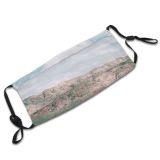 yanfind Idyllic Untouched Lake Amazing Rough Wild Mountain Explore Highland Tourism Geology Picturesque Dust Washable Reusable Filter and Reusable Mouth Warm Windproof Cotton Face