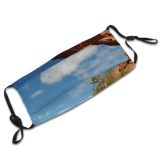 yanfind Geology Outcrop Landscape Scenery Park Park National Outdoor Arch Utah Architecture Sky Dust Washable Reusable Filter and Reusable Mouth Warm Windproof Cotton Face