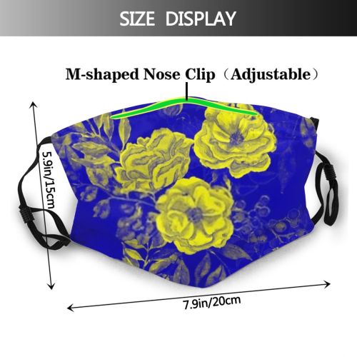 yanfind Abstract Butterfly Japanese Patch Bird Artwork Cute Seamless Colorful Summer Meadow Autumn Dust Washable Reusable Filter and Reusable Mouth Warm Windproof Cotton Face