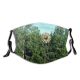 yanfind Mill Field Natural Vegetation Landscape Plant Meadow Prairie Grassland Tree Windmill Rural Dust Washable Reusable Filter and Reusable Mouth Warm Windproof Cotton Face