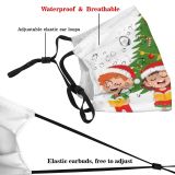 yanfind Friends Isolated Snow Christmas Comic Cute Xmas Kindergarten Songs Present Kid Year Dust Washable Reusable Filter and Reusable Mouth Warm Windproof Cotton Face