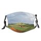 yanfind Field Tempest Tree Road Lot Storm Clouds Grassland Road Pasture Field Landscape Dust Washable Reusable Filter and Reusable Mouth Warm Windproof Cotton Face