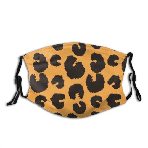 yanfind Abstract Safari Decor Fashion Linear Cat Seamless Skin Blot Jaguar Leopard Contrast Dust Washable Reusable Filter and Reusable Mouth Warm Windproof Cotton Face