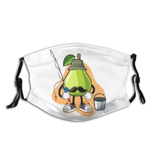 yanfind Isolated Garden Harvest Juice Cute Vegetarian Mascot Colorful Natural Juicy Summer Simple Dust Washable Reusable Filter and Reusable Mouth Warm Windproof Cotton Face
