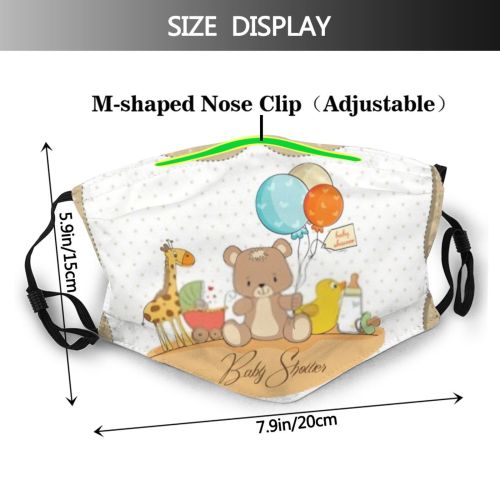 yanfind Childish Young Pacifier Emotional Little Cute Affection Event Balloon Milk Customizable Thanks Dust Washable Reusable Filter and Reusable Mouth Warm Windproof Cotton Face