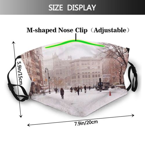 yanfind Range Lifestyles Built Snow City Architecture Exterior Building Season Street Temperature Outdoors Dust Washable Reusable Filter and Reusable Mouth Warm Windproof Cotton Face