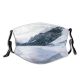 yanfind Ice Lake Daylight Frost Mountain Clouds Frozen Altitude High Mountains Peak Winter Dust Washable Reusable Filter and Reusable Mouth Warm Windproof Cotton Face