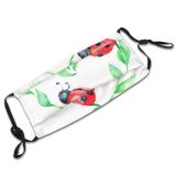 yanfind Isolated Beetle Life Little Cute Flying Leave Insect Colorful Ladybugs Natural Wildlife Dust Washable Reusable Filter and Reusable Mouth Warm Windproof Cotton Face