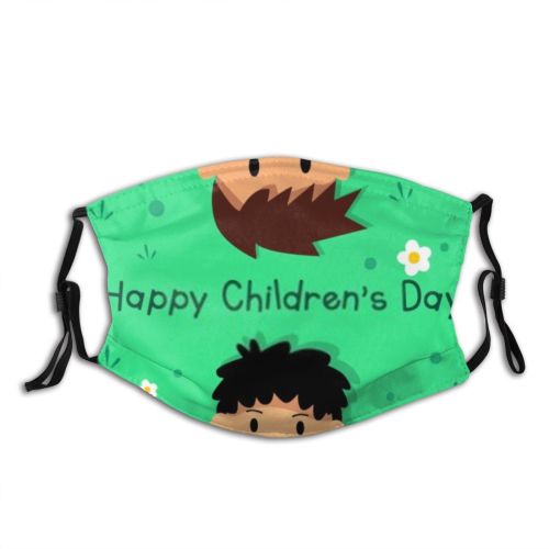 yanfind Friends Isolated Happiness International Cute Kindergarten Balloon Colorful Sky Kid Child Cloud   Dust Washable Reusable Filter and Reusable Mouth Warm Windproof Cotton Face