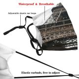 yanfind Paris Building City Spire Iron France Eiffel Famous Symmetry Tower International Metal Dust Washable Reusable Filter and Reusable Mouth Warm Windproof Cotton Face