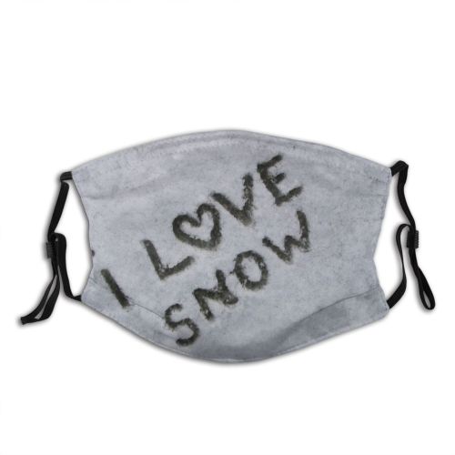 yanfind Number Winter Love Font Snow Dust Washable Reusable Filter and Reusable Mouth Warm Windproof Cotton Face