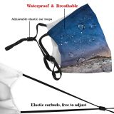 yanfind Exploration Infinity Star Majestic Tranquility Scene Night Snow Tent Space UK Scenics Dust Washable Reusable Filter and Reusable Mouth Warm Windproof Cotton Face