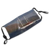 yanfind Sloop Watercraft Transportation Sailboat Sail Sea Schooner Vehicle Boat Yacht Sailing Dust Washable Reusable Filter and Reusable Mouth Warm Windproof Cotton Face