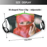 yanfind Lady Posture Model Depth Focus Fashion Field Diversity Glamour Headwear Bokeh Photoshoot Dust Washable Reusable Filter and Reusable Mouth Warm Windproof Cotton Face