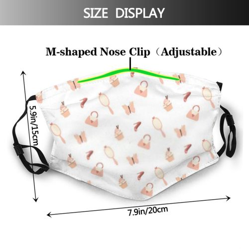 yanfind Abstract Butterfly Isolated Stylized Artwork Cute Bag Scrapbooking Seamless Scrap Ornamental Child Dust Washable Reusable Filter and Reusable Mouth Warm Windproof Cotton Face
