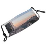 yanfind Infrastructure Structure Depth Focus Field Dawn Mountain Slopes Clouds Architectural Altitude Mountains Dust Washable Reusable Filter and Reusable Mouth Warm Windproof Cotton Face