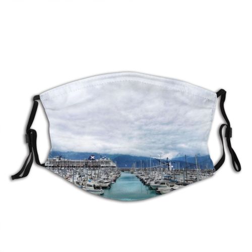 yanfind Built Building Structure Pomeranian Travel Sky Overcast Architecture Marina Harbor Moored Dog Dust Washable Reusable Filter and Reusable Mouth Warm Windproof Cotton Face