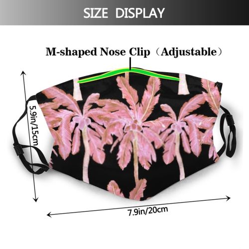 yanfind Abstract Hawaiian Bird Fashion Flora Cute Hawaii Seamless Colorful Trendy Summer Vintage   Dust Washable Reusable Filter and Reusable Mouth Warm Windproof Cotton Face