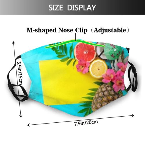 yanfind Blossom Flower Fashion Date Romantic Party Hawaiian Tropical Blank Above Celebration Design Dust Washable Reusable Filter and Reusable Mouth Warm Windproof Cotton Face