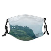 yanfind Highland Death Atmospheric Cliffs Grey Sad Past Cliff Coast Sea Sky Headland Dust Washable Reusable Filter and Reusable Mouth Warm Windproof Cotton Face