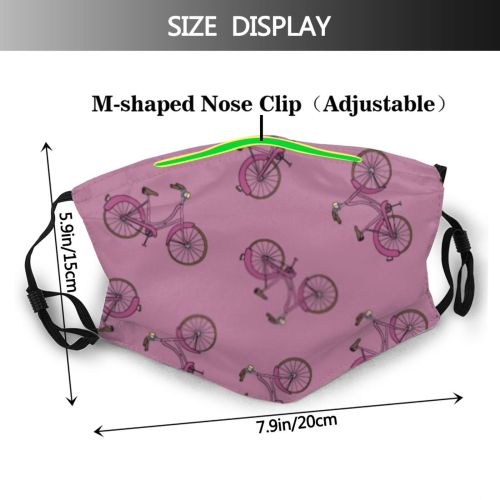 yanfind Isolated Unusual Road Race Sport Cute Cycle Seamless Wheel Ride Vintage Bicycle Dust Washable Reusable Filter and Reusable Mouth Warm Windproof Cotton Face