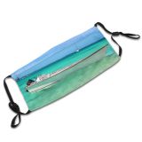 yanfind Transportation Tranquility Sea Venezuela Sky Marinades Sky Vehicle Ocean Turquoise Azure Boat Dust Washable Reusable Filter and Reusable Mouth Warm Windproof Cotton Face