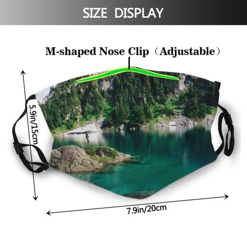 yanfind Resources Lake Natural Wilderness Landscape Landscape Mountain Reflection Sky Island Snow Vancouver Dust Washable Reusable Filter and Reusable Mouth Warm Windproof Cotton Face
