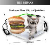 yanfind Isolated Tigris Hunter Danger Clipart Cat Striped Cute Carnivore Hamburger Wildlife Bengal Dust Washable Reusable Filter and Reusable Mouth Warm Windproof Cotton Face