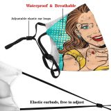 yanfind Attractive Isolated Smile Happiness Young Teenager Cute Businesswoman Model Student Gesturing Caucasian Dust Washable Reusable Filter and Reusable Mouth Warm Windproof Cotton Face