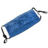 yanfind Winter Frost Sky Ice Electric Frost Azure Winter Freezing Cobalt Dust Washable Reusable Filter and Reusable Mouth Warm Windproof Cotton Face
