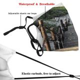yanfind Path Perspective Wood Beach Coast Shore Stairs Sea Sky Ocean Stairway Boardwalk Dust Washable Reusable Filter and Reusable Mouth Warm Windproof Cotton Face