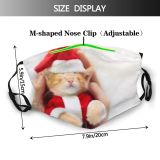 yanfind Belt Santa Fur Young Little Cat Kitty Christmas Cute Xmas Cozy Newborn Dust Washable Reusable Filter and Reusable Mouth Warm Windproof Cotton Face