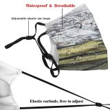 yanfind Frost Agriculture Sheep Scene Snow Yorkshire Stone UK Agricultural Fog Non Park Dust Washable Reusable Filter and Reusable Mouth Warm Windproof Cotton Face