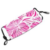 yanfind Charming Blossom Fashion Flower Hibiscus Aloha Repeated Hawaiian Tropical Cute Modern Design Dust Washable Reusable Filter and Reusable Mouth Warm Windproof Cotton Face