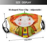 yanfind Isolated Comfort Cute Tale Scrapbooking Interior Child Tilda Culture Design Handmade Costume Dust Washable Reusable Filter and Reusable Mouth Warm Windproof Cotton Face