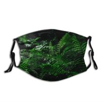 yanfind Iphone Forest Frond Plants Rain Fern Leaves Dark Trees Outdoors Light Rainforest Dust Washable Reusable Filter and Reusable Mouth Warm Windproof Cotton Face