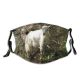 yanfind Goat Pasture Goats Horn Mountain Cow Family Feral Grass Tree Mountain Goat Dust Washable Reusable Filter and Reusable Mouth Warm Windproof Cotton Face
