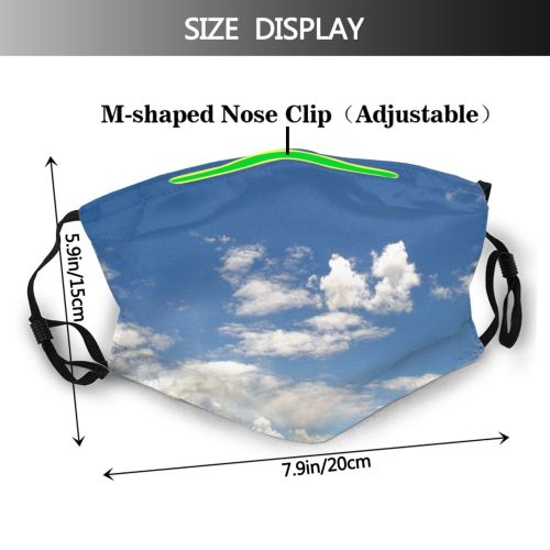 yanfind Texture Sky Calm Azure Campinas Happiness Azul Meteorological Cloud Cielo Sky Textura   Dust Washable Reusable Filter and Reusable Mouth Warm Windproof Cotton Face