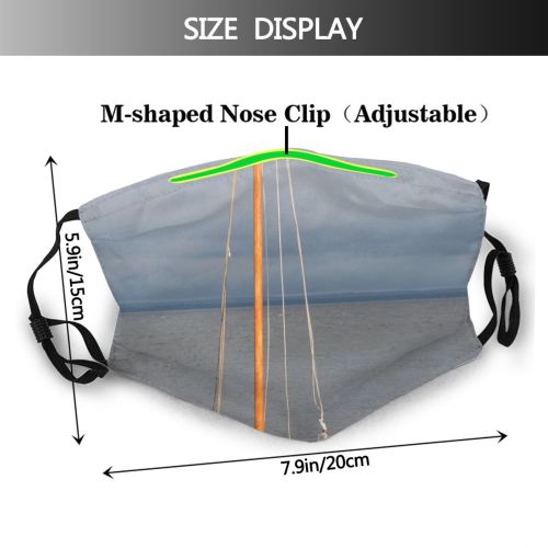 yanfind Dhow Vehicle Calm Yawl Sail Watercraft Sailboat Mast Onega Sailing Transportation Lake Dust Washable Reusable Filter and Reusable Mouth Warm Windproof Cotton Face