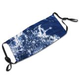 yanfind Drops Texture Wave Resources Sky Ocean Biology Electric Marine Sea Wave Wind Dust Washable Reusable Filter and Reusable Mouth Warm Windproof Cotton Face