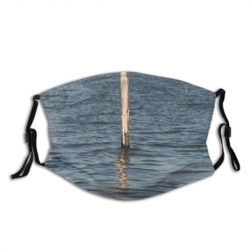 yanfind Northsea Holidays Winter Hooksiel Friesland Sky Reflection Horizon Ocean Calm Wood Sound Dust Washable Reusable Filter and Reusable Mouth Warm Windproof Cotton Face