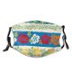 yanfind Blossom Flower Hibiscus Aloha Repeated Garden Hawaiian Tropical Design Consecutively Plants Beautiful Dust Washable Reusable Filter and Reusable Mouth Warm Windproof Cotton Face