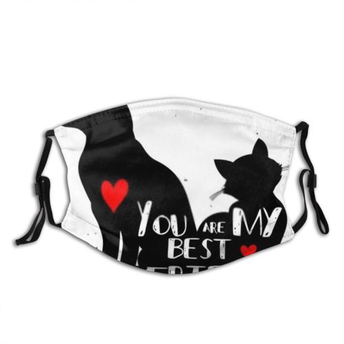 yanfind Handdrawn Cat Cute Clinic Best Vet Font Dog Inspiration Friend Quote Pet Dust Washable Reusable Filter and Reusable Mouth Warm Windproof Cotton Face