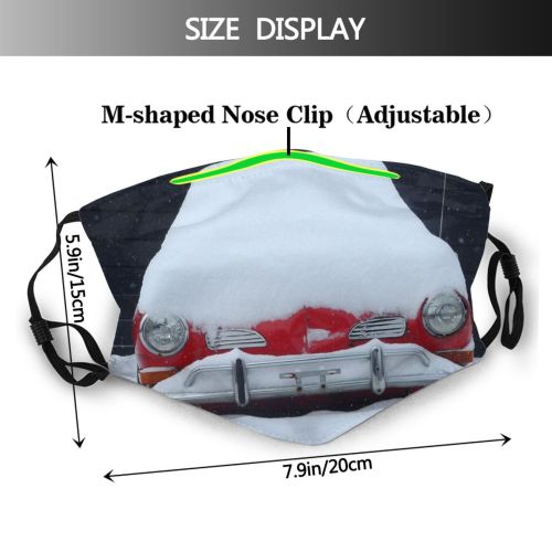 yanfind Winter Vehicle Winter Bumper Motor Lighting Design Snow Vehicle Headlamp Automotive Ghia Dust Washable Reusable Filter and Reusable Mouth Warm Windproof Cotton Face