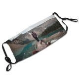 yanfind Lake Park Daylight Sunset Hike Dawn Recreation Explore Traveler Rock River Scenery Dust Washable Reusable Filter and Reusable Mouth Warm Windproof Cotton Face