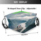 yanfind Exploration Auto Dramatic Range Fjord Landscape Tranquility Lifestyles Togetherness Hiking Snow Scene Dust Washable Reusable Filter and Reusable Mouth Warm Windproof Cotton Face