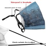 yanfind Winter December Winter Natural Atmospheric Woody Landscape Sky Snow Tree Tree Frost Dust Washable Reusable Filter and Reusable Mouth Warm Windproof Cotton Face