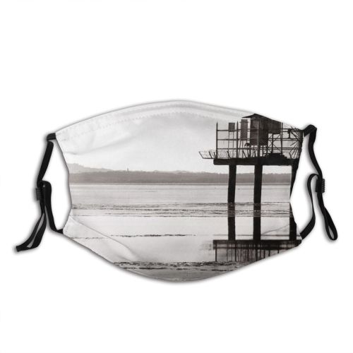 yanfind Coast Shore Lake Frost Sky Ocean Pier Beach Sea Dust Washable Reusable Filter and Reusable Mouth Warm Windproof Cotton Face